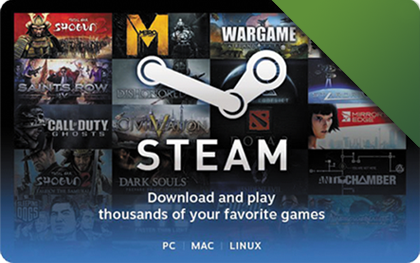 مشاهده محصولات کارت هدیه استیم