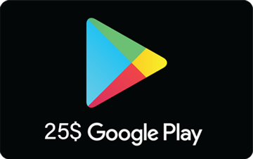 تصویر از کارت هدیه گوگل پلی 25 دلاری