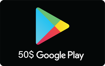 تصویر از کارت هدیه گوگل پلی 50 دلاری